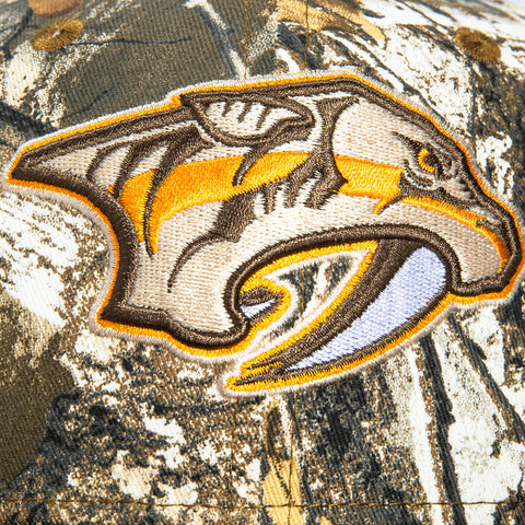 New Era 59Fifty Nashville Predators 20th Anniversary Patch Hat - Realtree, Brown New Era