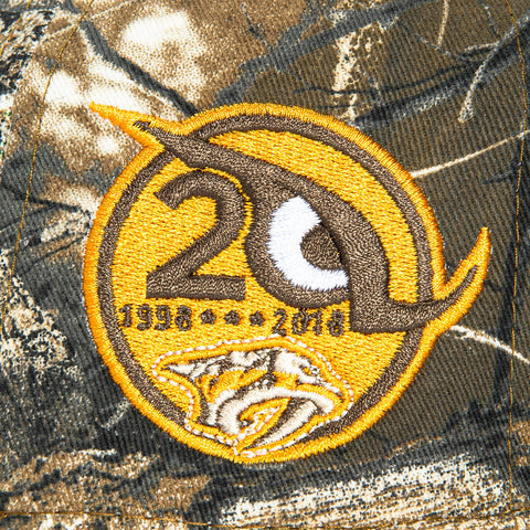New Era 59Fifty Nashville Predators 20th Anniversary Patch Hat - Realtree, Brown New Era