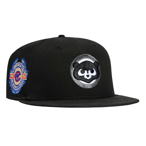 New Era 59Fifty Chicago Cubs 100th Anniversary Stadium Patch 1979 Hat - Black, White New Era