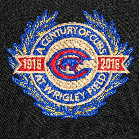 New Era 59Fifty Chicago Cubs 100th Anniversary Stadium Patch 1979 Hat - Black, White New Era