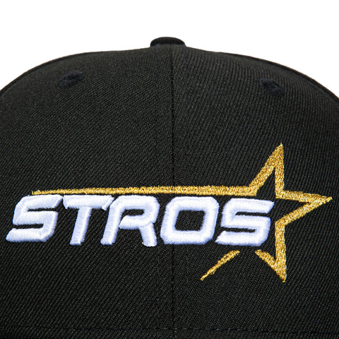 New Era 59Fifty Houston Astros 2022 World Series Patch Word Hat - Black, White New Era