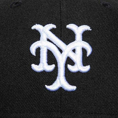 New Era 59Fifty New York Mets 1969 World Series Patch Hat - Black, White New Era