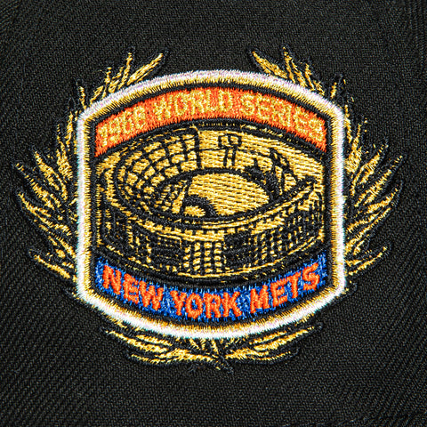 New Era 59Fifty New York Mets 1969 World Series Patch Hat - Black, White New Era