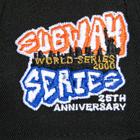 New Era 59Fifty New York Yankees 25th Anniversary Subway Series Patch Hat - Black, White New Era