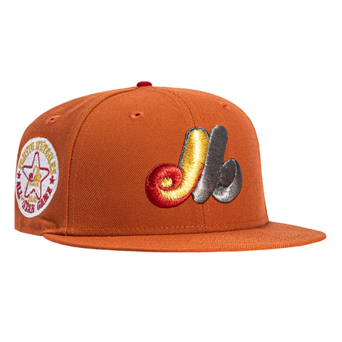 New Era 59Fifty Montreal Expos 1982 All Star Game Patch Hat - Burnt Orange New Era