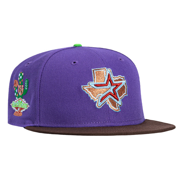 Local Crowns Louisiana Pride Patch Cap - Adjustable Snapback Hat In Purple & Gold - View #2