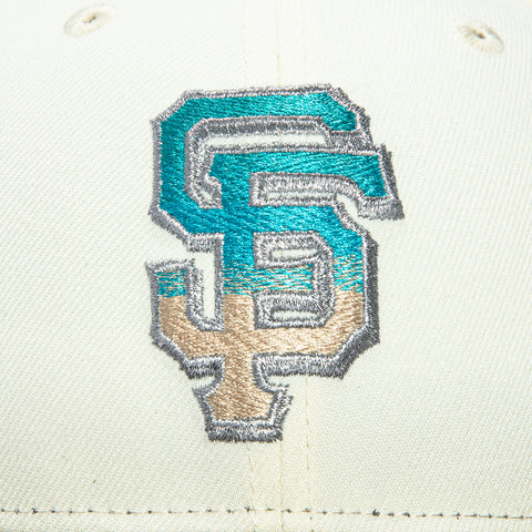 New Era 59Fifty San Francisco Giants 2007 All Star Game Patch Gradient Hat - White, Brown New Era