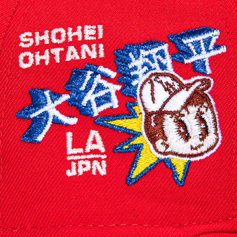 New Era 59Fifty Los Angeles Dodgers Shohei Ohtani Anime Patch Hat - Red, Royal New Era