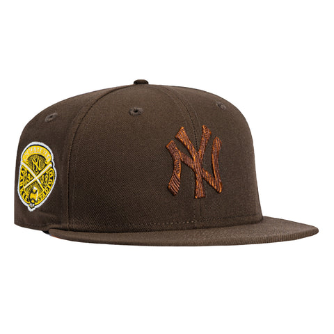 New Era 59Fifty New York Yankees 1938 World Series Patch Wood Hat - Brown New Era