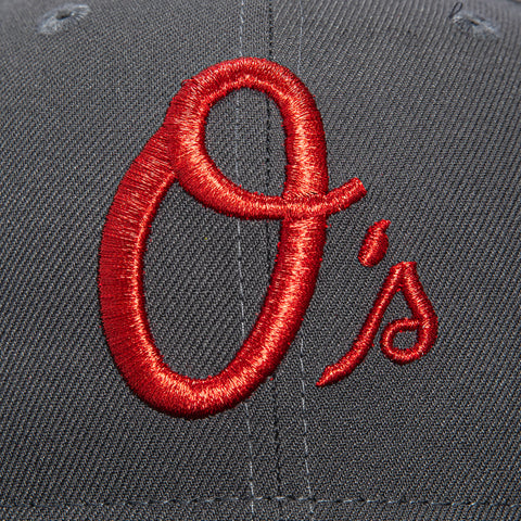 New Era 59Fifty Baltimore Orioles 30th Anniversary Champions Patch Alternate Pink UV Hat - Graphite, Denim New Era