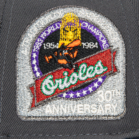 New Era 59Fifty Baltimore Orioles 30th Anniversary Champions Patch Alternate Pink UV Hat - Graphite, Denim New Era