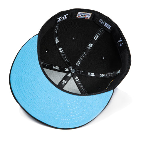 New Era 59Fifty Texas Rangers 2024 All Star Game Patch Light Blue UV Hat - Black New Era