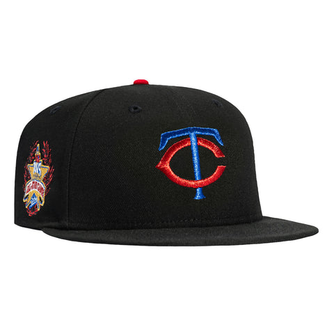 New Era 59Fifty Minnesota Twins 1985 All Star Game Patch Hat - Black, Royal, Red New Era