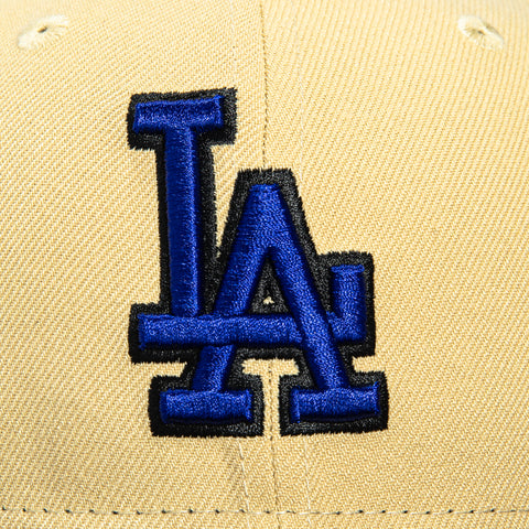 New Era 59Fifty Los Angeles Dodgers 40th Anniversary Patch Hat - Tan, Black, Purple New Era