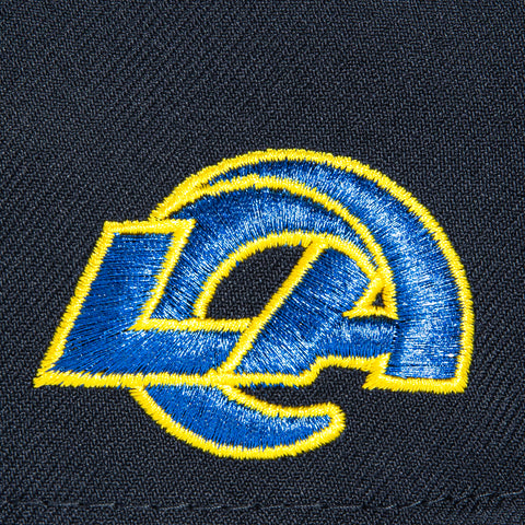 New Era 9Forty M-Crown Los Angeles Rams Logo Patch Snapback Hat - Navy New Era