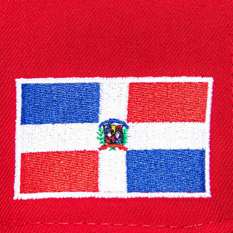 New Era 59Fifty Dominican Republic World Baseball Classic Dominican Republic Flag Patch Hat - Red, Black New Era