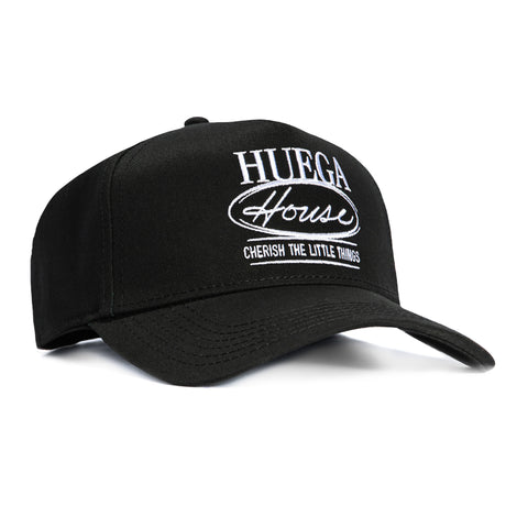 Huega House Eclipse Snapback Hat - Black Huega House