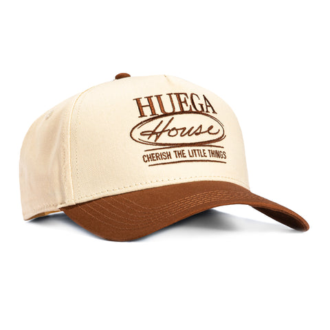Huega House Eclipse Snapback Hat - Khaki, Brown Huega House