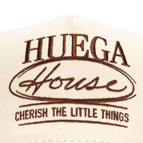 Huega House Eclipse Snapback Hat - Khaki, Brown Huega House