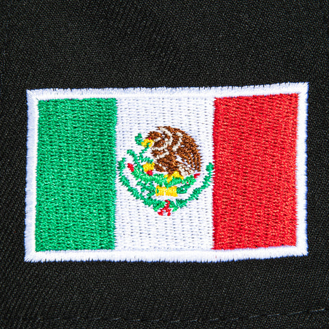 New Era 9Forty A-Frame Mexico World Baseball Classic Mexico Flag Patch Snapback Hat - Black, Green New Era