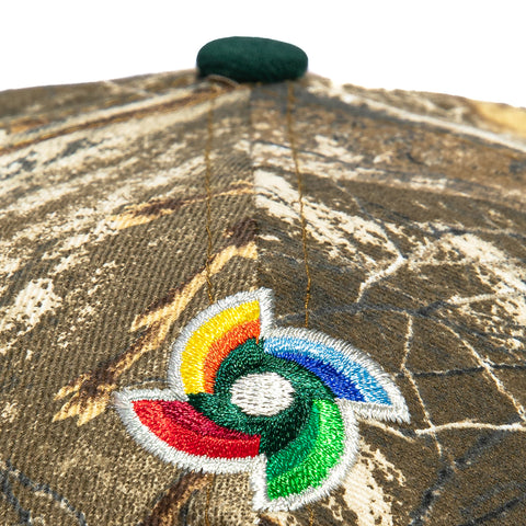 New Era 9Forty A-Frame Mexico World Baseball Classic Mexico Flag Patch Snapback Hat - Realtree, Green New Era