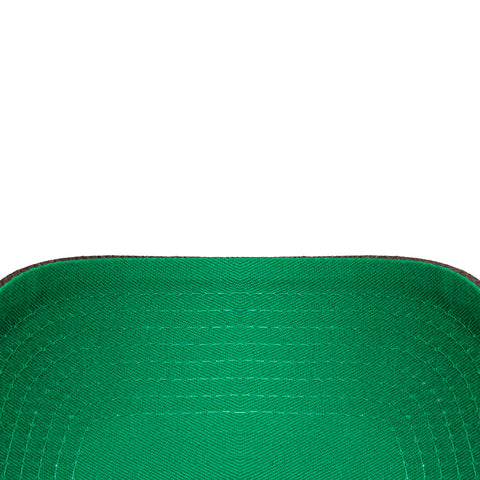 New Era 9Forty A-Frame Mexico El Tricolor Mexico Flag Patch Script Snapback Hat - Black, Brown New Era