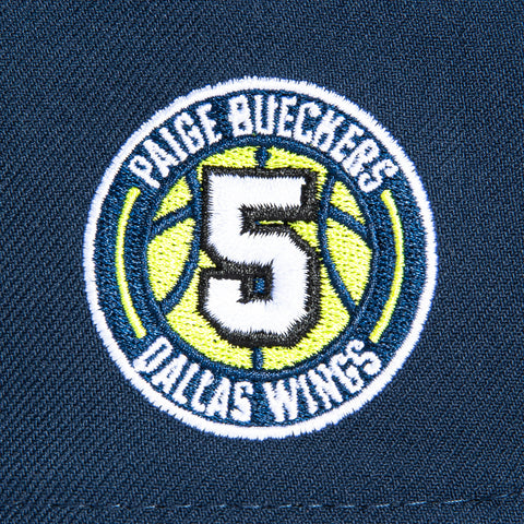 New Era 9Forty A-Frame Dallas Wings Paige Bueckers Circle Patch Snapback Hat - Navy, Black New Era