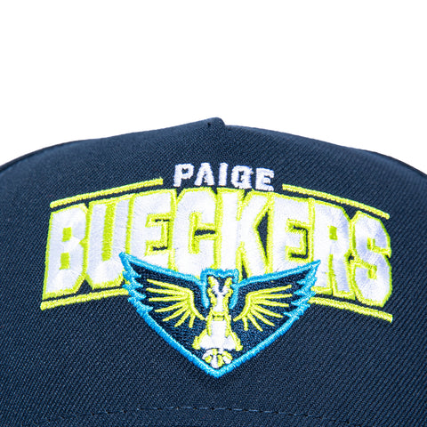 New Era 9Forty A-Frame Dallas Wings Paige Bueckers Logo Patch Word Snapback Hat - Navy, Royal New Era