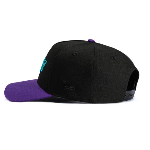New Era 9Forty A-Frame Los Angeles Sparks Kelsey Plum Circle Patch Snapback Hat - Black, Purple New Era