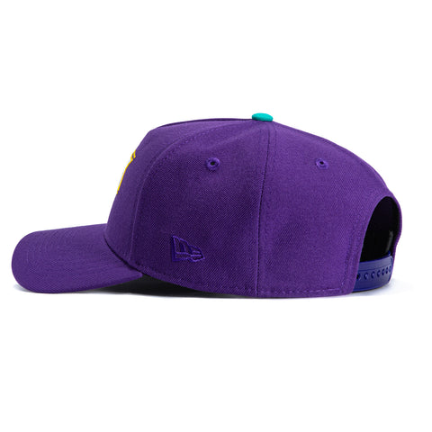 New Era 9Forty A-Frame Los Angeles Sparks Cameron Brink Logo Patch Word Snapback Hat - Purple New Era