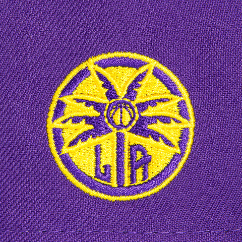New Era 9Forty A-Frame Los Angeles Sparks Cameron Brink Logo Patch Word Snapback Hat - Purple New Era
