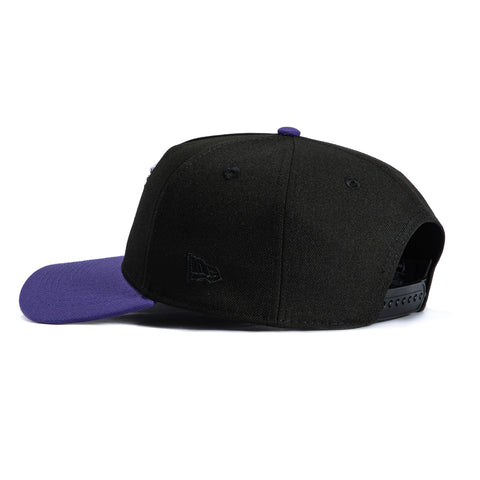 New Era 9Forty A-Frame Phoenix Mercury Kahleah Copper Circle Patch Snapback Hat - Black, Purple New Era