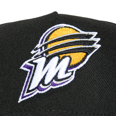 New Era 9Forty A-Frame Phoenix Mercury Kahleah Copper Circle Patch Snapback Hat - Black, Purple New Era