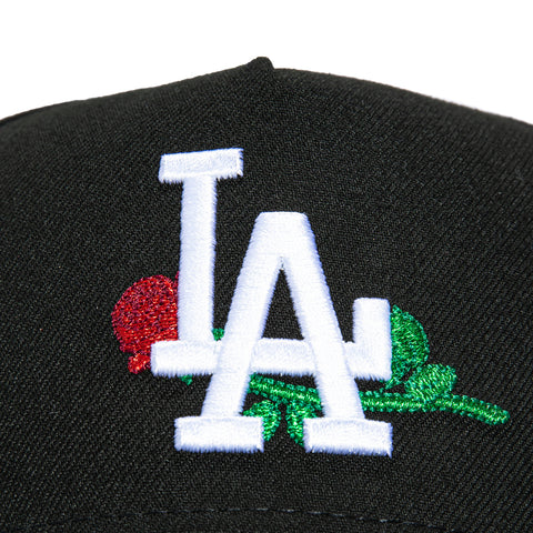New Era 9Forty A-Frame Los Angeles Dodgers Rose Snapback Hat - Black New Era