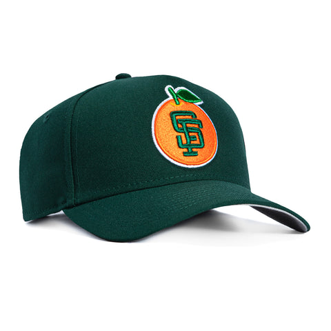 New Era 9Forty A-Frame San Francisco Giants Orange Snapback Hat - Green New Era