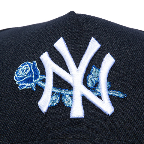 New Era 9Forty A-Frame New York Yankees Rose Light Blue UV Snapback Hat - Navy, Light Blue New Era