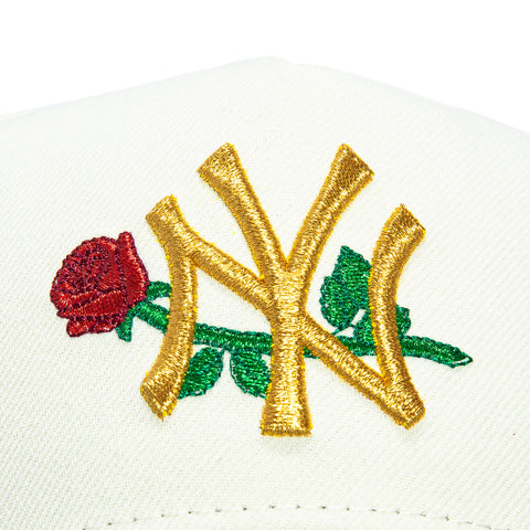 New Era 9Forty A-Frame New York Yankees Rose Snapback Pink UV Hat - White, Green New Era