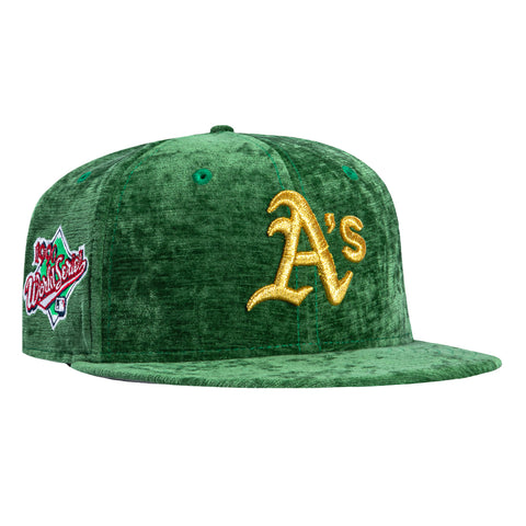 New Era 59Fifty Holiday Party Oakland Athletics 1989 World Series Patch Hat - Kelly Green New Era