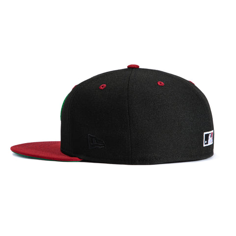 New Era 59Fifty Holiday Party Arizona Diamondbacks Inaugural Patch D Hat - Black, Sedona Red New Era
