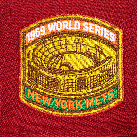 New Era 59Fifty Holiday Party New York Mets 1969 World Series Patch Hat - Brick New Era