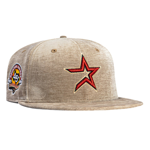 New Era 59Fifty Holiday Party Houston Astros 45th Anniversary Patch 2000 Hat - Khaki New Era