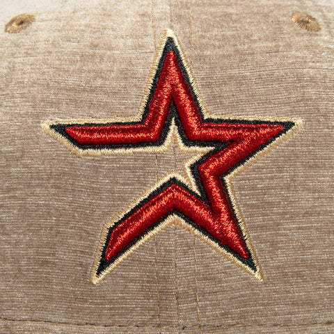 New Era 59Fifty Holiday Party Houston Astros 45th Anniversary Patch 2000 Hat - Khaki New Era