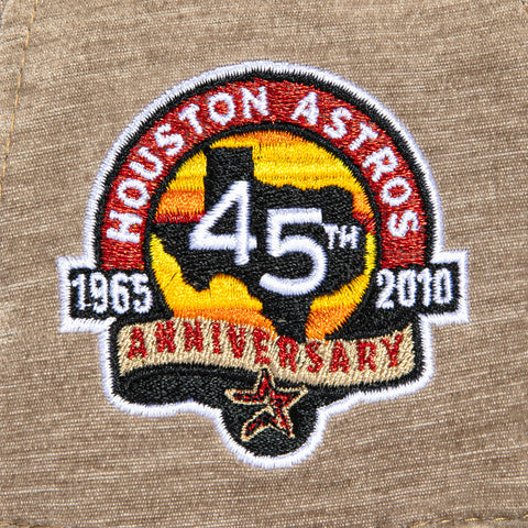 New Era 59Fifty Holiday Party Houston Astros 45th Anniversary Patch 2000 Hat - Khaki New Era