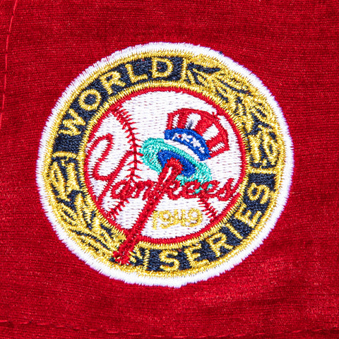 New Era 59Fifty Holiday Party New York Yankees 1949 World Series Patch Hat - Red New Era