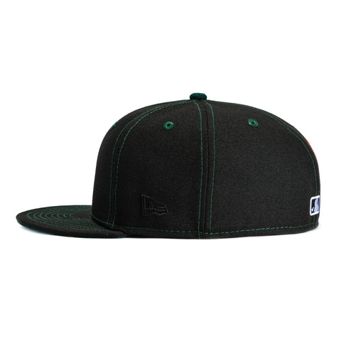 New Era 59Fifty 8-Ball Los Angeles Dodgers Contrast Stitch Hat - Black