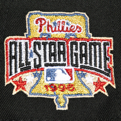 New Era 59Fifty 8-Ball Philadelphia Phillies 1996 All Star Game Patch Hat - Black