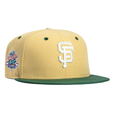 New Era 59Fifty 8-Ball San Francisco Giants Battle of the Bay Patch Pink UV Hat - Tan, Green