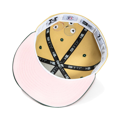 New Era 59Fifty 8-Ball San Francisco Giants Battle of the Bay Patch Pink UV Hat - Tan, Green