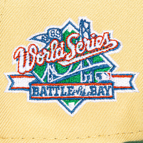 New Era 59Fifty 8-Ball San Francisco Giants Battle of the Bay Patch Pink UV Hat - Tan, Green