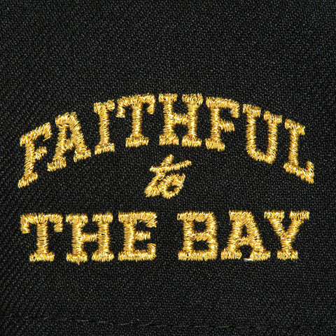 New Era 9Forty A-Frame Rivals San Francisco 49ers Faithful to The Bay Patch Snapback Hat - Black New Era